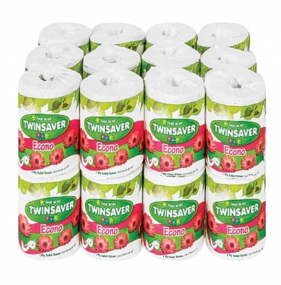 Twinsaver 1 Ply Toilet Paper 24s